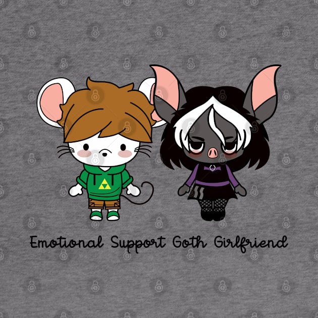 emotional support goth girlfriend by remerasnerds